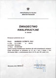 Certyfikat szkoleń księgowych